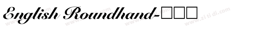 English Roundhand字体转换